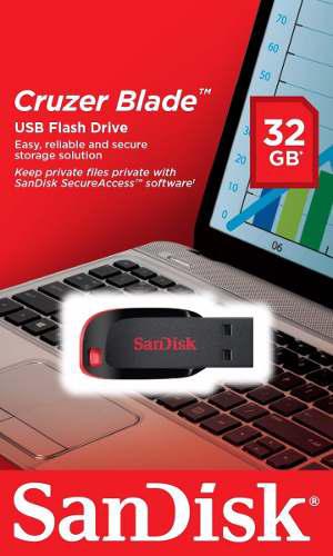 Pendrive Sandisk 32gb Cruzer Blade Tienda Ref. 