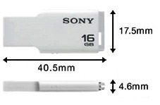 Pendrive Sony 16gb Microvault Con Indicador Led Pto Ordaz
