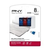 Pny Flash Pendribe 8g 3 Pack