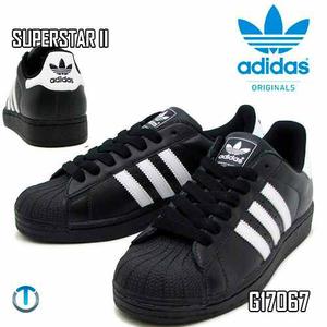 Zapatos adidas Superstar 2 Negro Con Blanco Originales