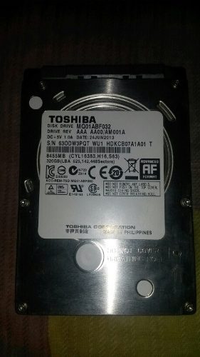 Vendo Disco Duro Toshiba De 320gb En Excelente Estado