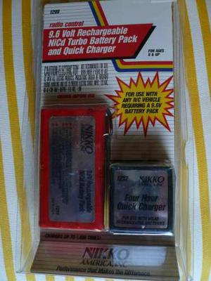 Batery Pack De 9.6 Volts + Cargador Rápido Para Nikko