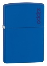Encendedor Zippo Azul Mate Con Logo 229zl 100% Original