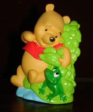 Winnie Pooh De Hule O Goma Set De 4 Muñecos Para Bebe