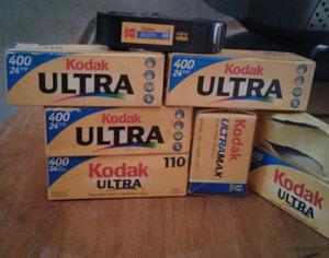 5 Rollos Fotograficos Kodak Ultra 24 Exp 13 X 17mm + 35mm