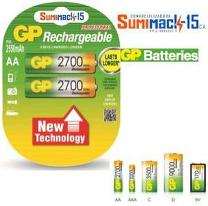 Bateria Recargable Aa  Mah Gp Original