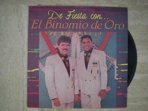 De Fiesta Con El Binomio De Oro - Disco De Vinil Vallenato