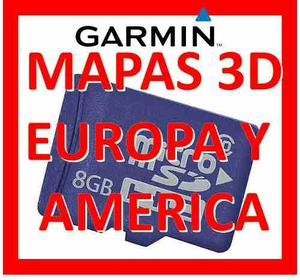 Memoria Gps Garmin Sd Y Micro 8gb Mapas De Todo El Mundo