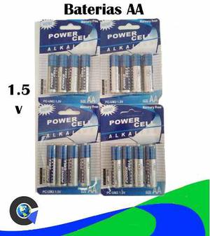 Pila Bateria Aa Power Cell Alkaline 1.5 Volt Blister De 4 B