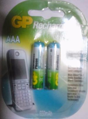 Pilas Recargable Gp Aaa 650mah