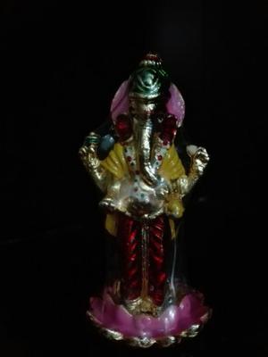 Ganesha Dios Hindu Metal Pintado. Oferta