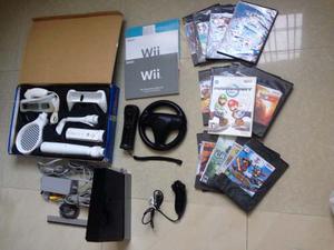Nintendo Wii Chipeado Negro Con Juegos