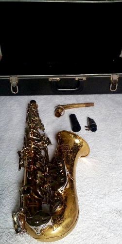 Saxofón Alto Selmer Bundy Completo Dorado Con Plateado