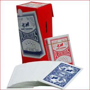 Caja De Paquetes 12 Cartas Poker Naipes 988 Juegos Azul Rojo