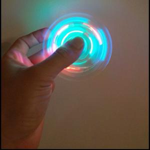 Finger Spinner Metalizados Con Luces Sin Luces