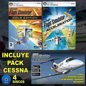 Microsoft Flight Simulator Gold + Pack Cessna Y Regalos