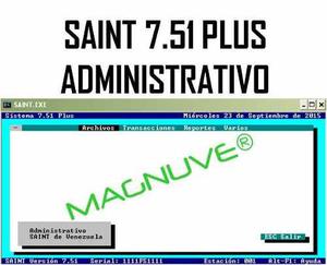 Sistema Saint Administrativo 7.5 Facturacion Inventario Vent