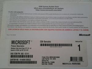 Software De Windows Vista Original Al Detal Y Al Mayor