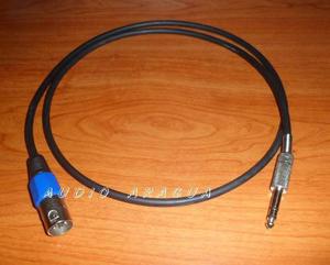 Cable De Pacheo Xlr - Plug 1/4 (balanceado) 1m