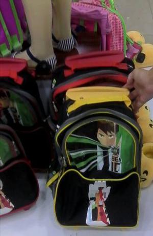 Bolso Escolar Morral Maleta Ben 10 Grande