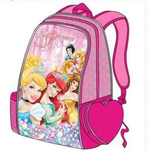 Bolso Morral Escolar Princesas Disney Grande Marca Capi