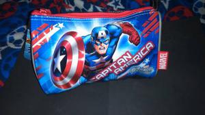 Cartuchera Capitan America Y Princesas De Disney Grandes