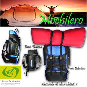 Morral Mochilero Excursion Camping 50 Lts Dt