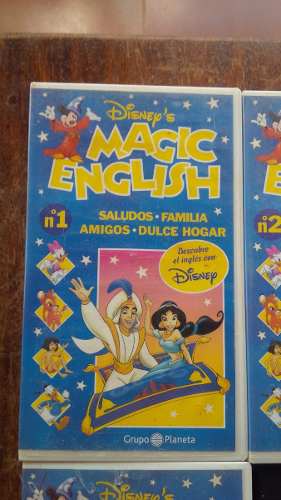 Curso Ingles Infantil Disney Vhs Original 8 Peliculas