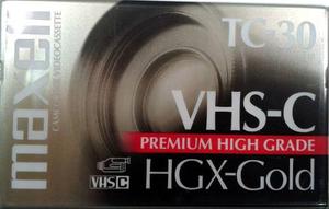 Cassette Videocassette Vhs-c Tc-30 Maxell Para Filmadoras