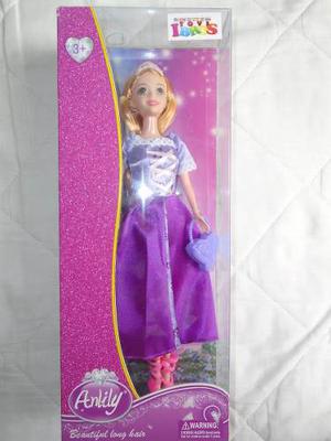 Muñeca Barbie Anlily Rapunzel Para Niñas