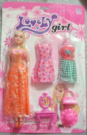 Muñeca Barbie Lovely Girl Con Accesorios