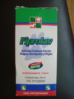 Spray Antipulgas Para Gatos Fiprolav 250 Ml El Original