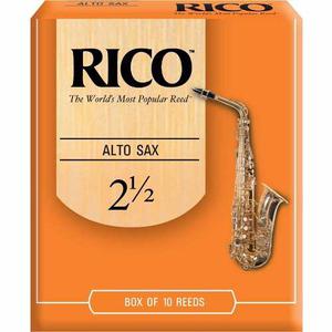 Caña Para Saxo Alto Rico Numero 2 1/2 (precio X Unidad)