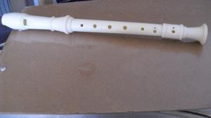Flauta Dulce, Usada. Color Blanco.