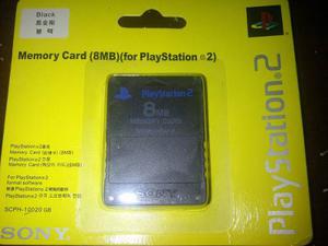 Memory Card Sony De 8 Mb Para Playstation 2 Nuevas