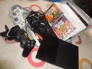 Playstation 2 Slim Chipiado + Memory Card 8mb