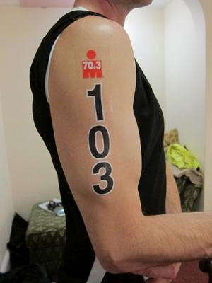 Triatlon Números Tatuajes Temporales