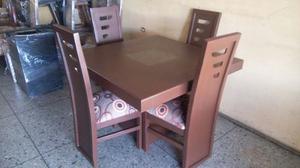 Comedor Moderno 4 Puestos Versace