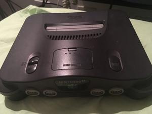 Consola De Nintendo 64 + 1 Control + Cables