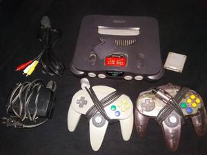 Consola Nintendo 64. Expansion Pak, Memoria Y 2 Controles.