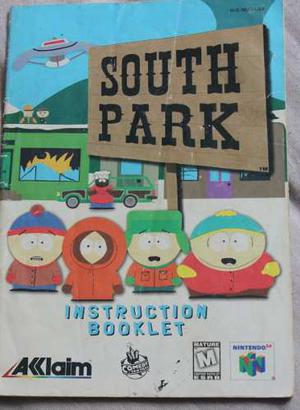 Manual De Juego Nintendo 64 South Park