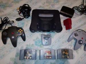 Nintendo 64 + 2 Controles + 3 Juegos