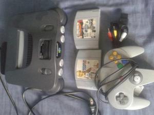 Nintendo 64+ 2 Juegos Y Cables