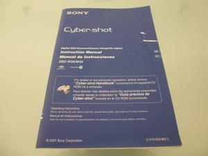 Sony / Cyber-shot / Dsc-w35 / W55 / Manual De Instrucciones