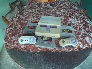 Super Nintendo + 5 Juegos Y 2 Controles