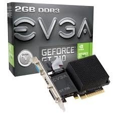 Tarjeta De Video Geforce Gt 710 Evga 2gb Ddr3 Nvidia