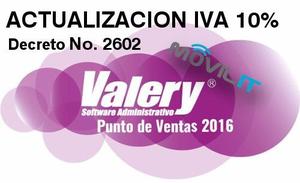 Licencia Actualización Iva10% Valery Pos