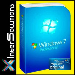Licencias Windows 7 Profesional 32 Bit/64 Bit Original 100%