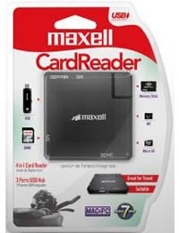 Maxell Usb-all Lector De Tarjeta De Memoria Con Hub De 3 Pue