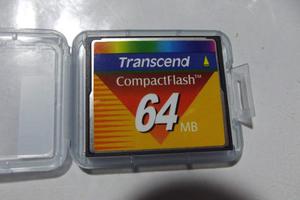 Memoria Compact Flash 64 Mega Bites Transcend